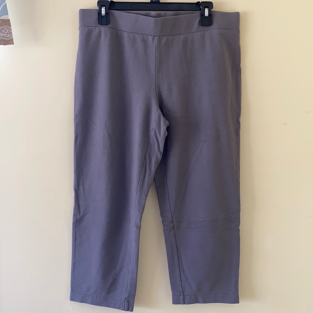 J Jill, Pure Jill slim leg crop, grey medium EUC
